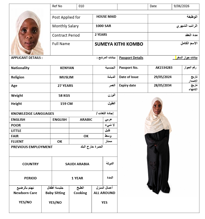 السيرة الذاتية لـ SUMEYAKITHIKOMBO